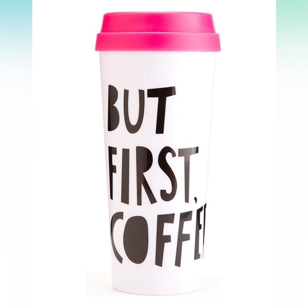 ban.do Hot Stuff Travel Coffee Mug Thermal Tumbler with Lid, But First Coffee - Picture 9 of 11